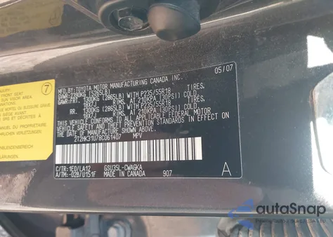 2008 Lexus Rx 350 z USA, uszkodzony, nr VIN 2T2HK31U78C061407